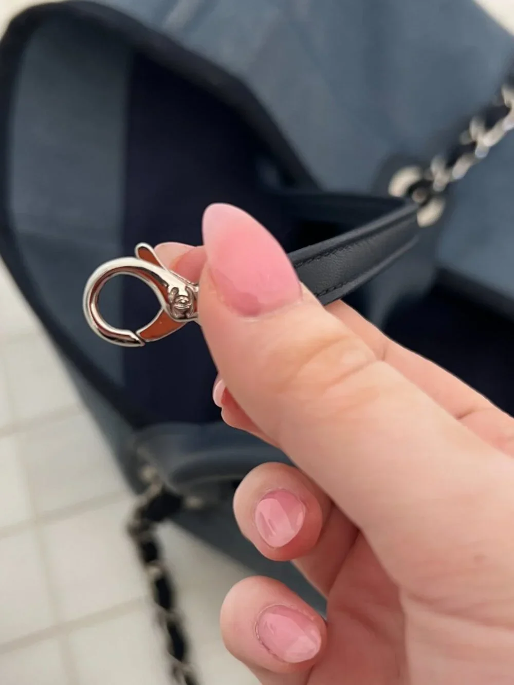 Chanel Blue Sequins canvas tote  Deauville large size - Picture 11 of 17